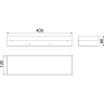 Полка для душа прямая LEMARK SHELF LINE 400 мм графит 9776054